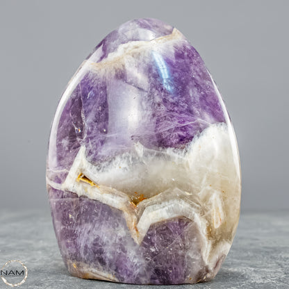 Amethyst Chevron Freiform – Harmonie aus Kraft und Klarheit 558,16g