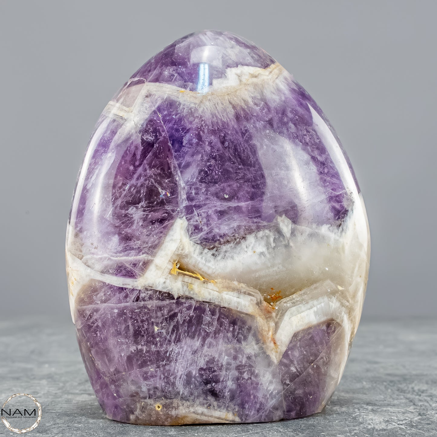 Amethyst Chevron Freiform – Harmonie aus Kraft und Klarheit 558,16g