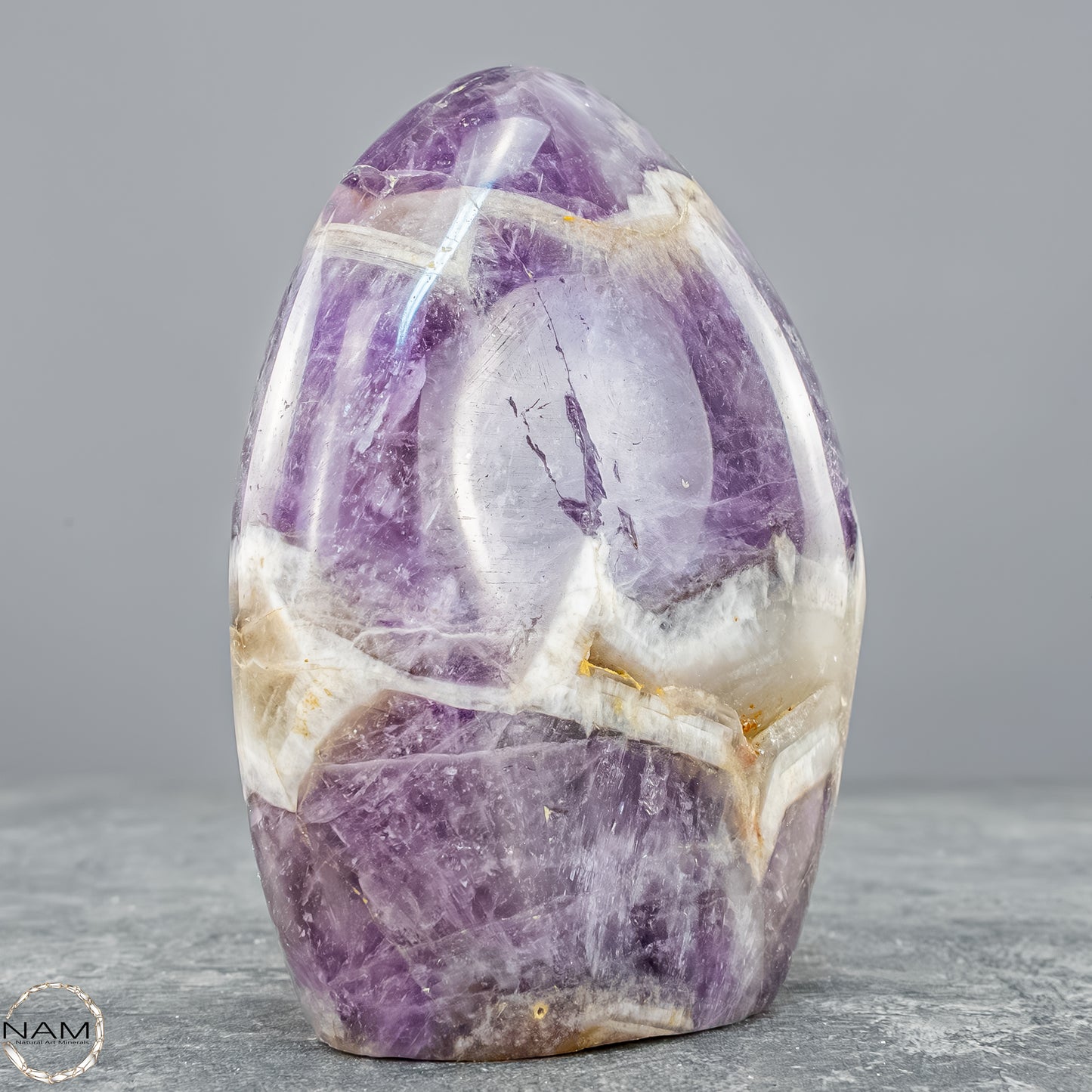 Amethyst Chevron Freiform – Harmonie aus Kraft und Klarheit 558,16g