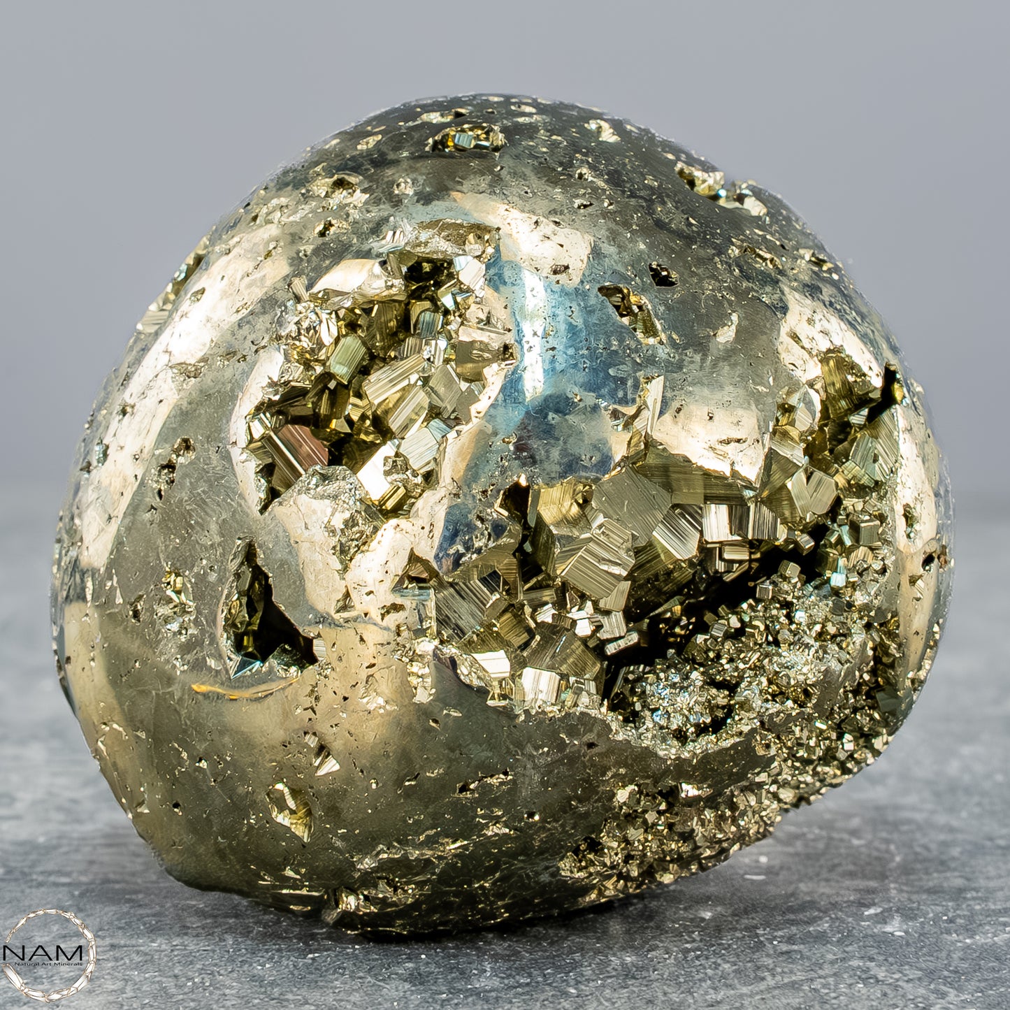 Natürliche Pyrit-Kristall Freiform - 403,17g