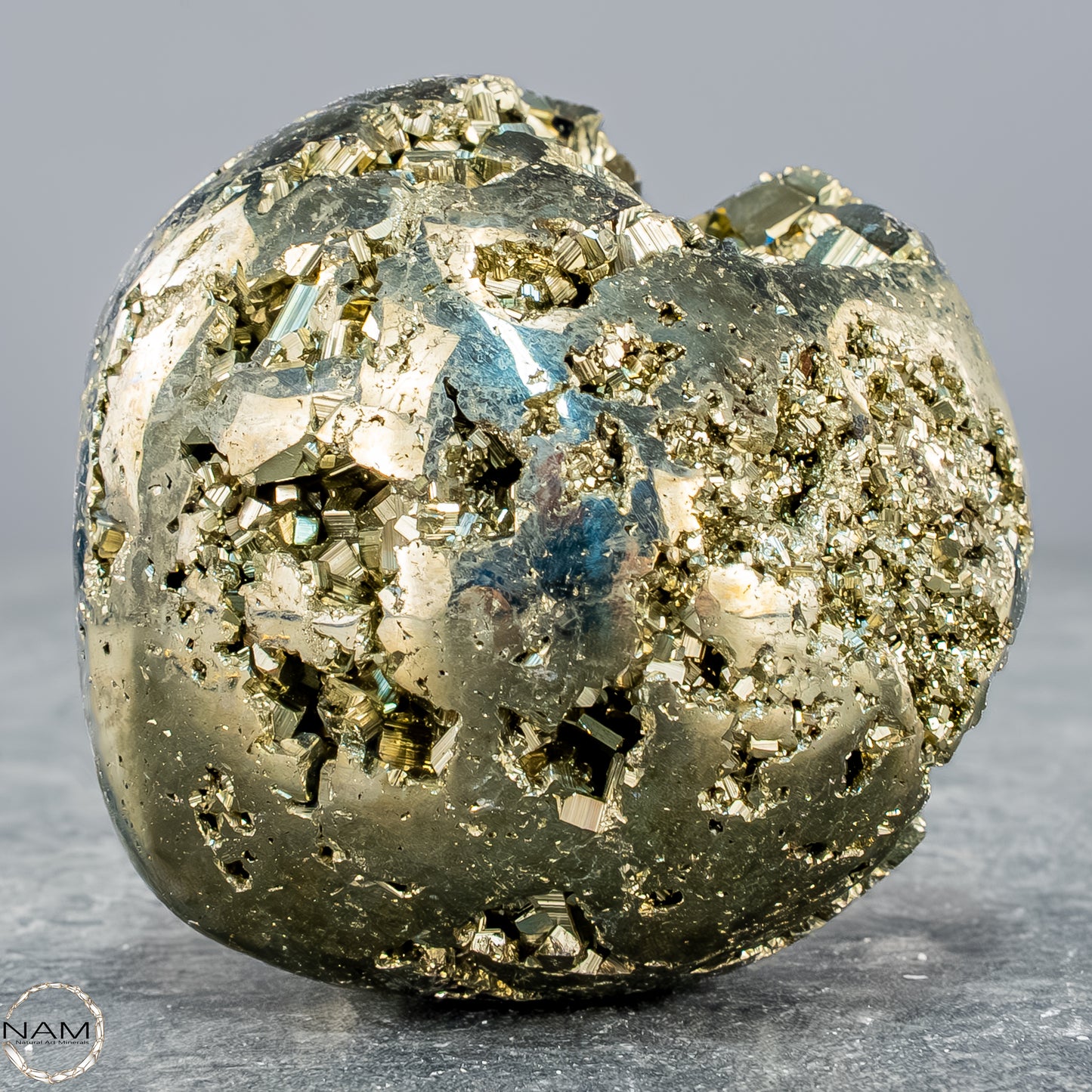 Natürliche Pyrit-Kristall Freiform - 403,17g