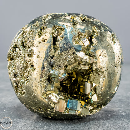 Natürliche Pyrit-Kristall Freiform - 403,17g