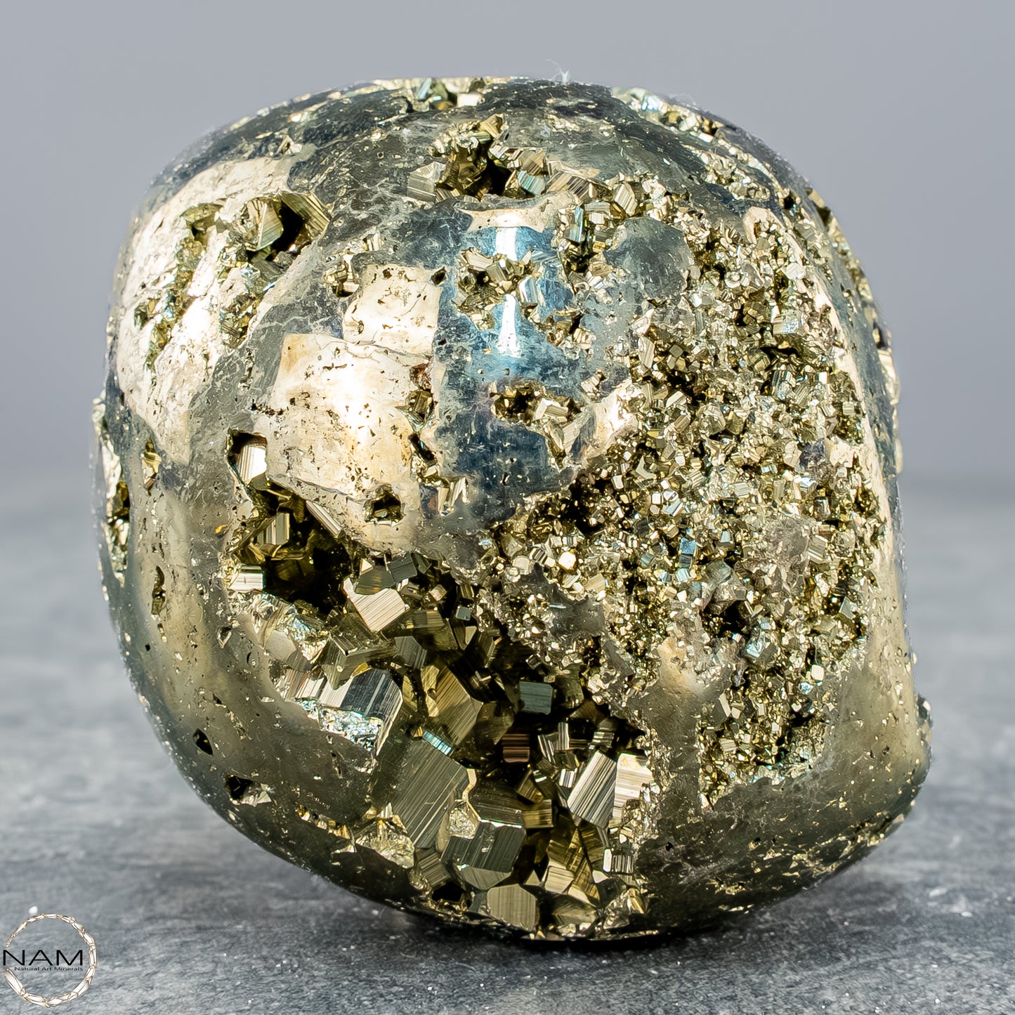 Natürliche Pyrit-Kristall Freiform - 403,17g