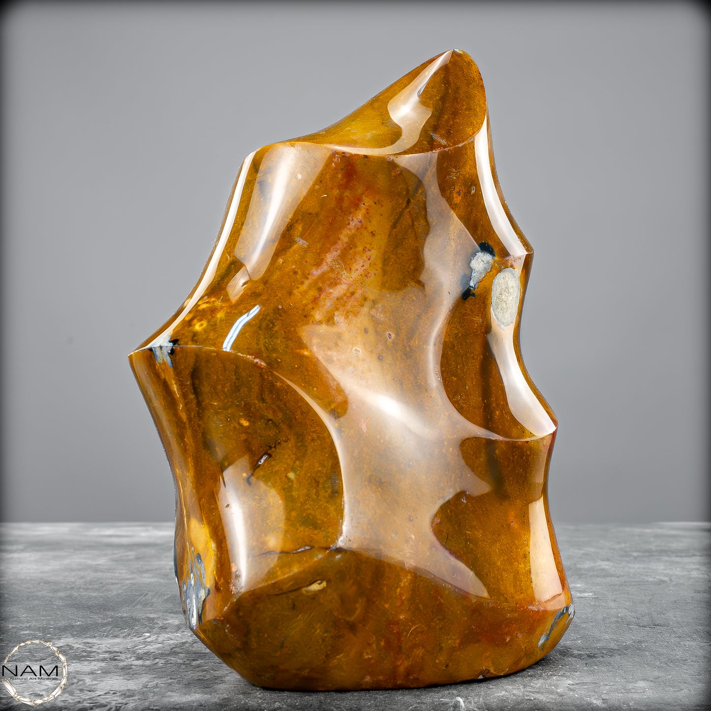 Natürliche Jaspis-Chalcedon Kristallflamme - 981,82 g
