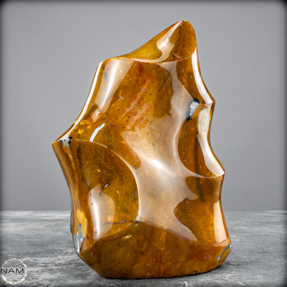 Natürliche Jaspis-Chalcedon Kristallflamme - 981,82 g