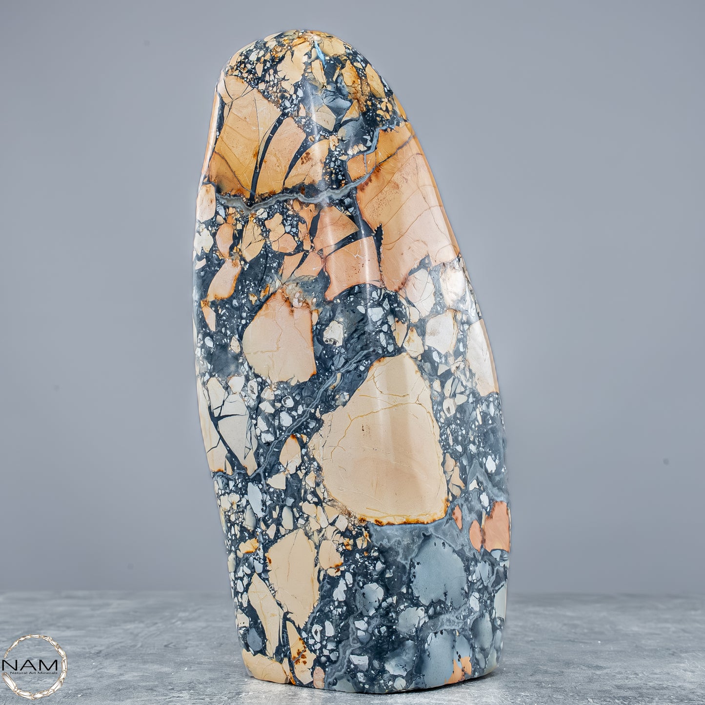 Indonesischer Jasper Freiform – auch bekannt als Picture Jasper - 1120,37g