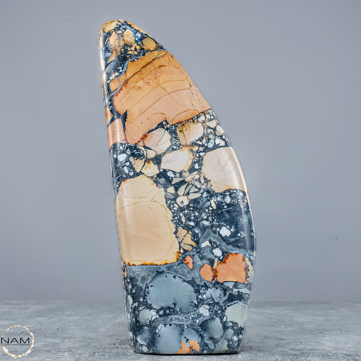 Indonesischer Jasper Freiform – auch bekannt als Picture Jasper - 1120,37g