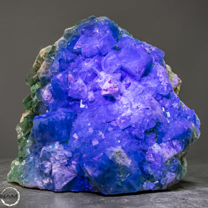 Natürliche Grüner Zuckerwürfel-Fluorit Kristalle auf Matrix - 3578,38g