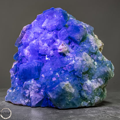 Natürliche Grüner Zuckerwürfel-Fluorit Kristalle auf Matrix - 3578,38g