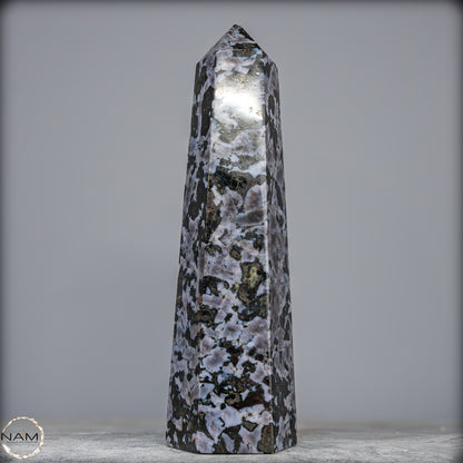 Natürlicher Merlinit (Gabbro) Kristall Obelisk - 1836,07g