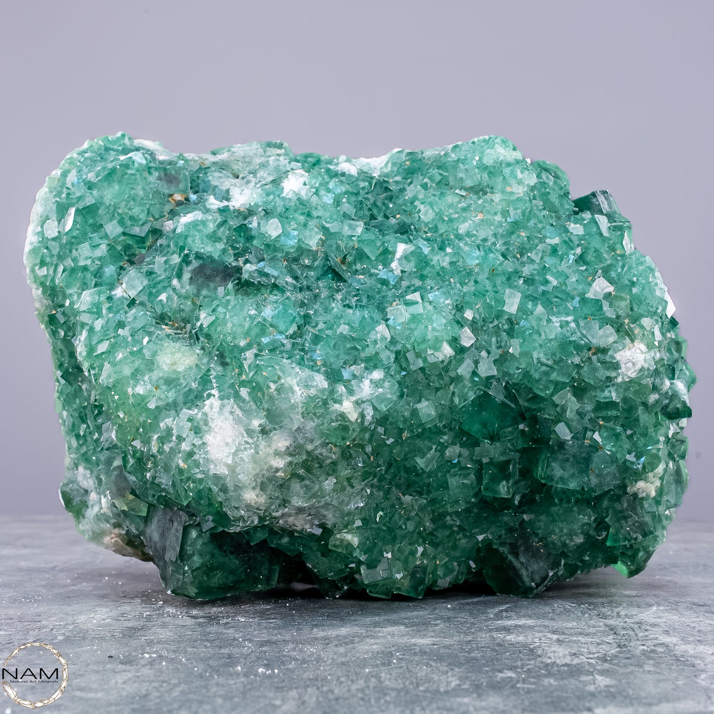 Natürliche Grüner Fluorit Kristalle auf Matrix -  3593,17g