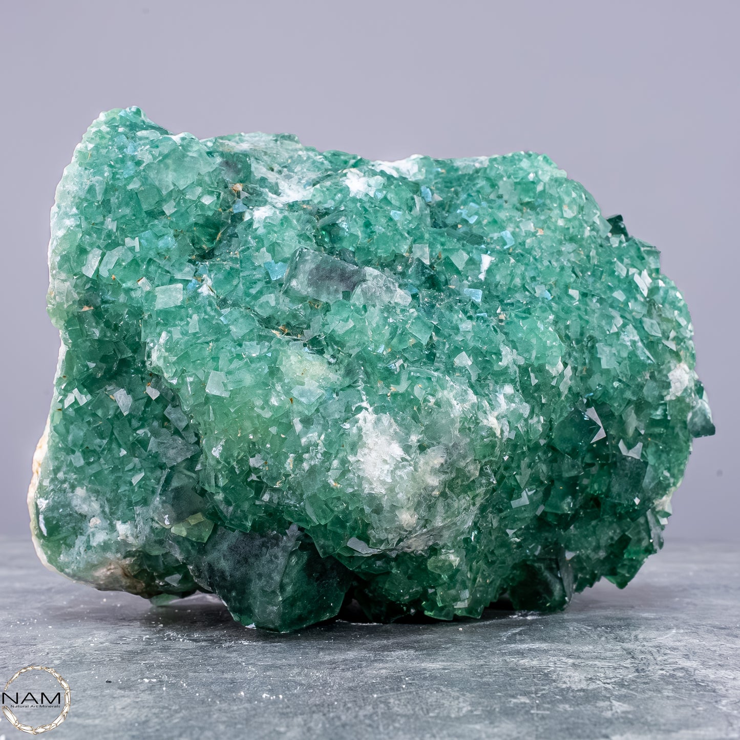 Natürliche Grüner Fluorit Kristalle auf Matrix -  3593,17g