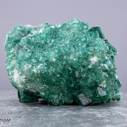 Natürliche Grüner Fluorit Kristalle auf Matrix -  3593,17g