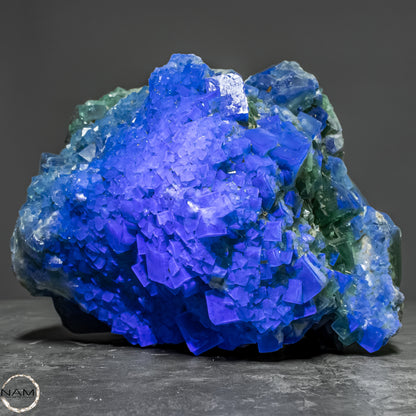 Natürliche Grüner Fluorit Kristalle auf Matrix -  3593,17g