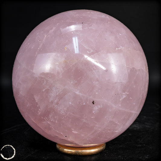 Natürliche Rosenquarz Kristall-Kugel aus Brasilien - 593,17 g