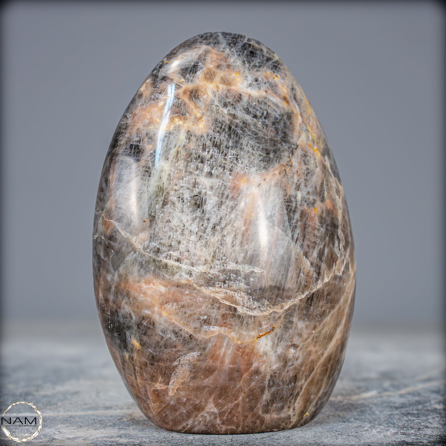Natürliche Funkelnde Mondstein Kristall-Freiform - 685,09g