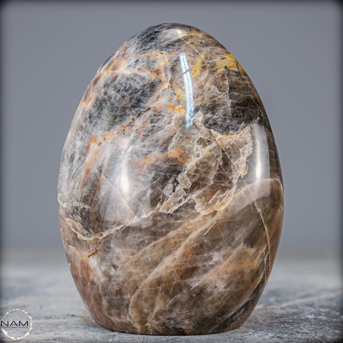 Natürliche Funkelnde Mondstein Kristall-Freiform - 685,09g