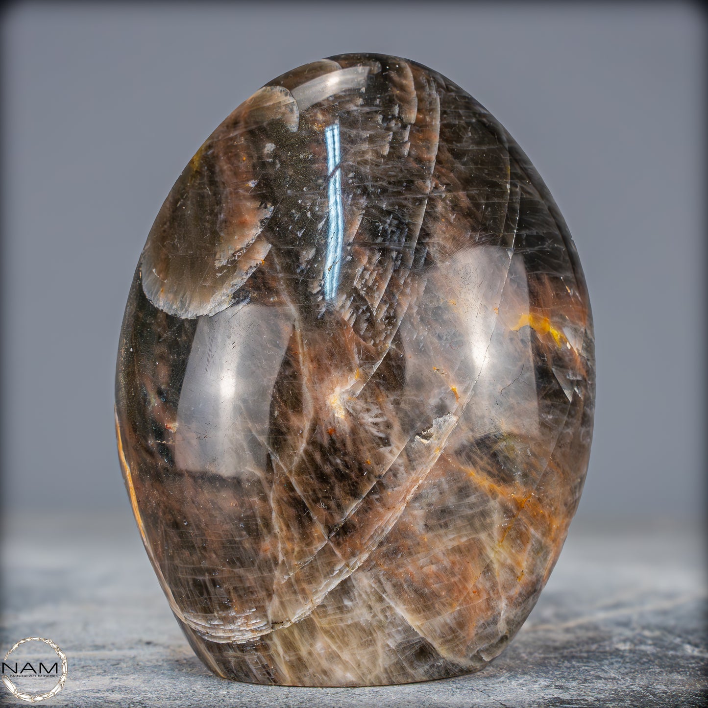 Natürliche Funkelnde Mondstein Kristall-Freiform - 685,09g