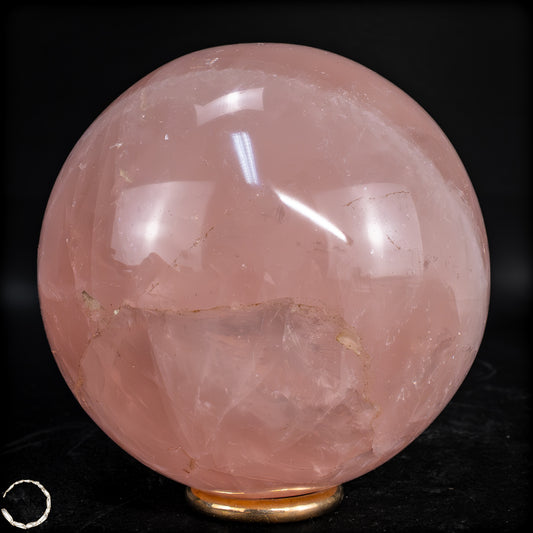 Natürliche Rosenquarz Kristall-Kugel aus Brasilien - 669,88 g