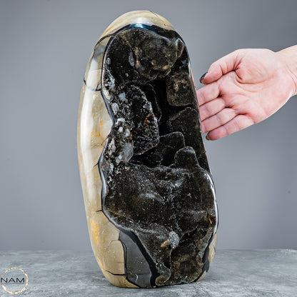 Natürliche Septarien Druse mit Calzit Kristallen, Spitzenqualität - 8678,23g