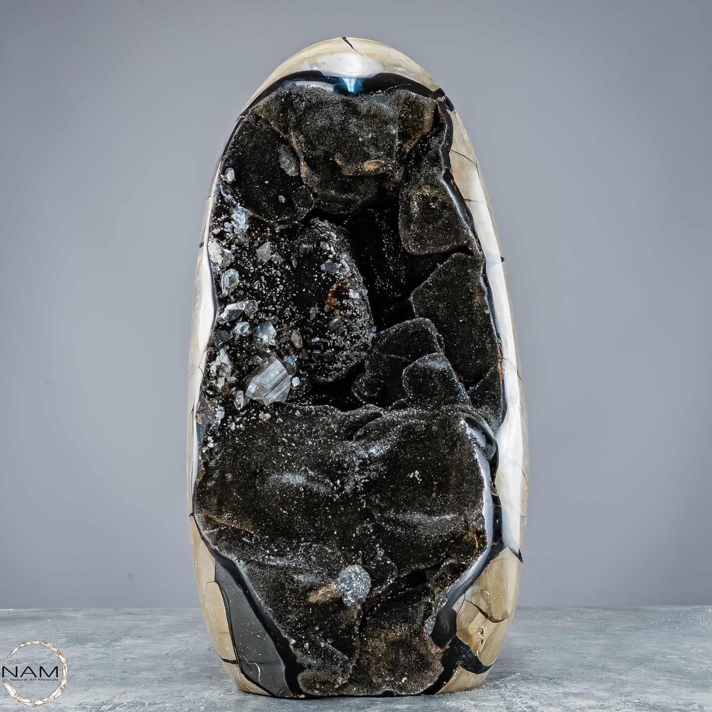 Natürliche Septarien Druse mit Calzit Kristallen, Spitzenqualität - 8678,23g