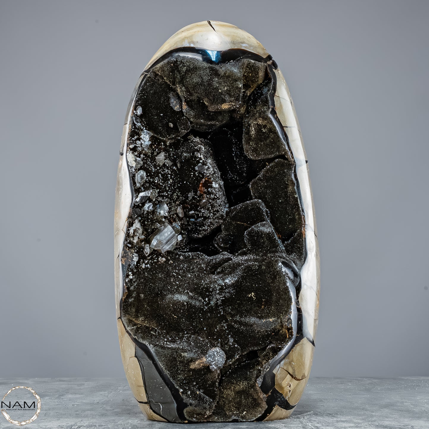 Natürliche Septarien Druse mit Calzit Kristallen, Spitzenqualität - 8678,23g