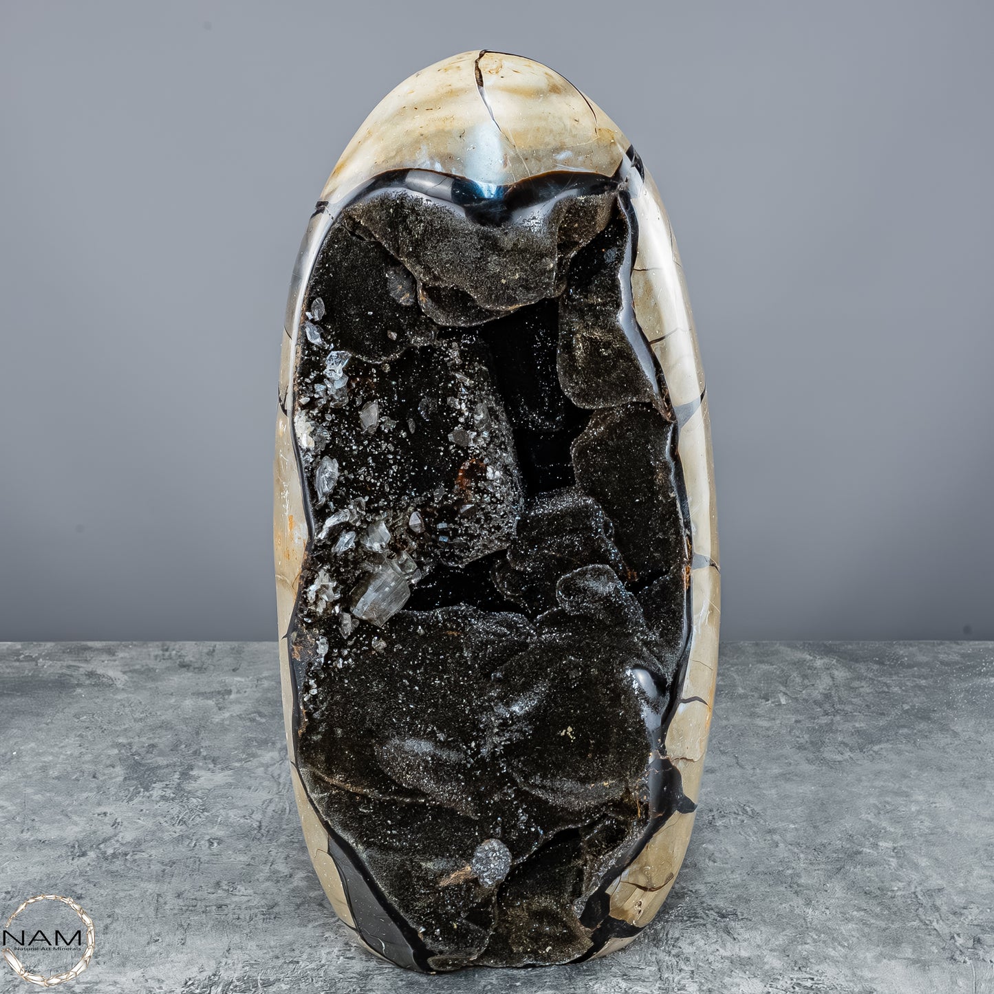 Natürliche Septarien Druse mit Calzit Kristallen, Spitzenqualität - 8678,23g