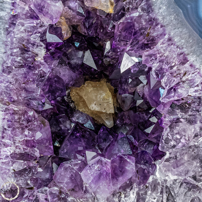 Amethyst-Druse mit Calcit – Ein Meisterwerk der Natur aus Uruguay – 15462,33g