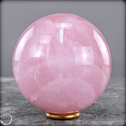 Natürliche Rosenquarz Kristall-Kugel aus Brasilien - 726,51 g