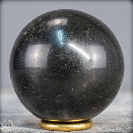 Schwarze Tourmalin-Kristall Kugel aus Brasilien - 899,05g - 83,5mm