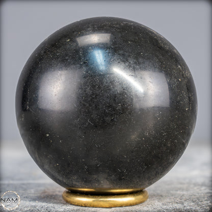 Schwarze Tourmalin-Kristall Kugel aus Brasilien - 899,05g - 83,5mm