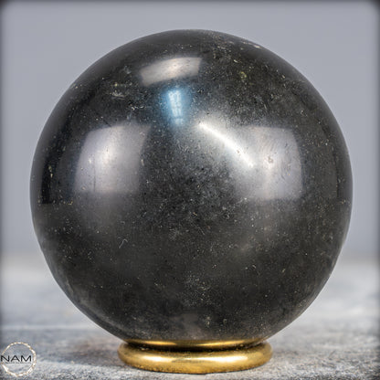 Schwarze Tourmalin-Kristall Kugel aus Brasilien - 899,05g - 83,5mm