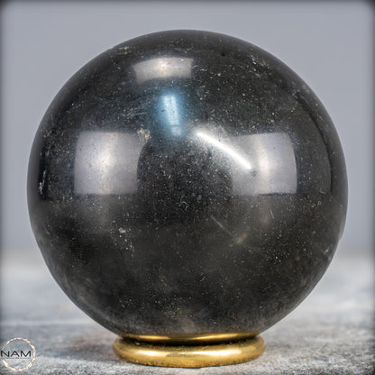 Schwarze Tourmalin-Kristall Kugel aus Brasilien - 899,05g - 83,5mm