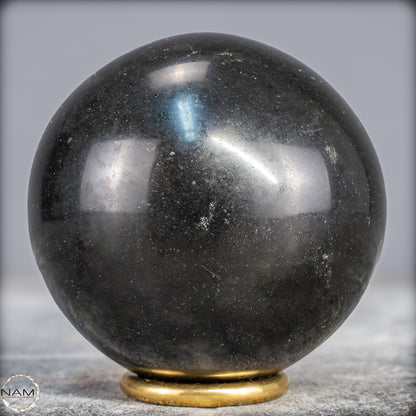 Schwarze Tourmalin-Kristall Kugel aus Brasilien - 899,05g - 83,5mm