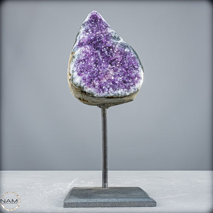 Natürliche Amethyst-Kristalle/Druse auf Ständer - 1907,65 g