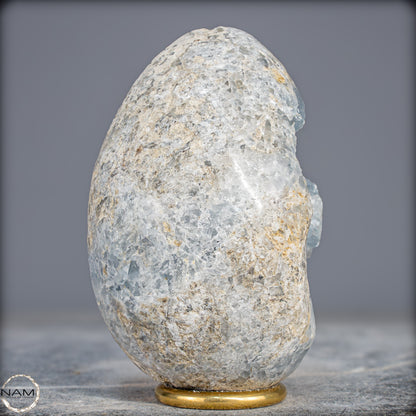 Natürliche Celestit Kristall-Druse als Ei - 1069,23g