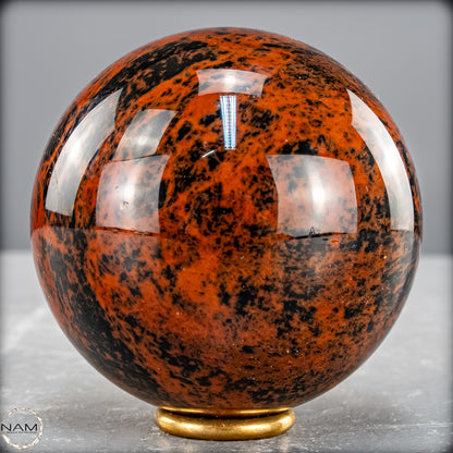 Natürliche Mahagoni-Obsidian Kristall-Kugel - 537,36 g