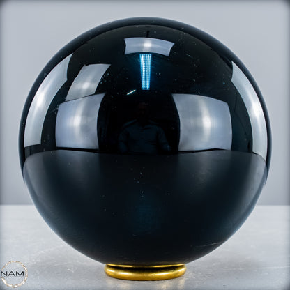 Natürliche Schwarze Obsidian Kristall-Kugel - 2520,77 g