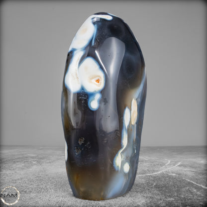 Natürliche Orca-Achat Kristall Freiform aus Brasilien - 850,15 g