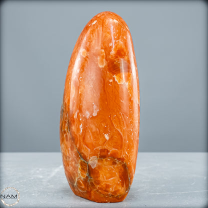 Natürliche Orangencalcit Kristall-Freiform - 828,67 g