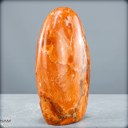 Natürliche Orangencalcit Kristall-Freiform - 828,67 g
