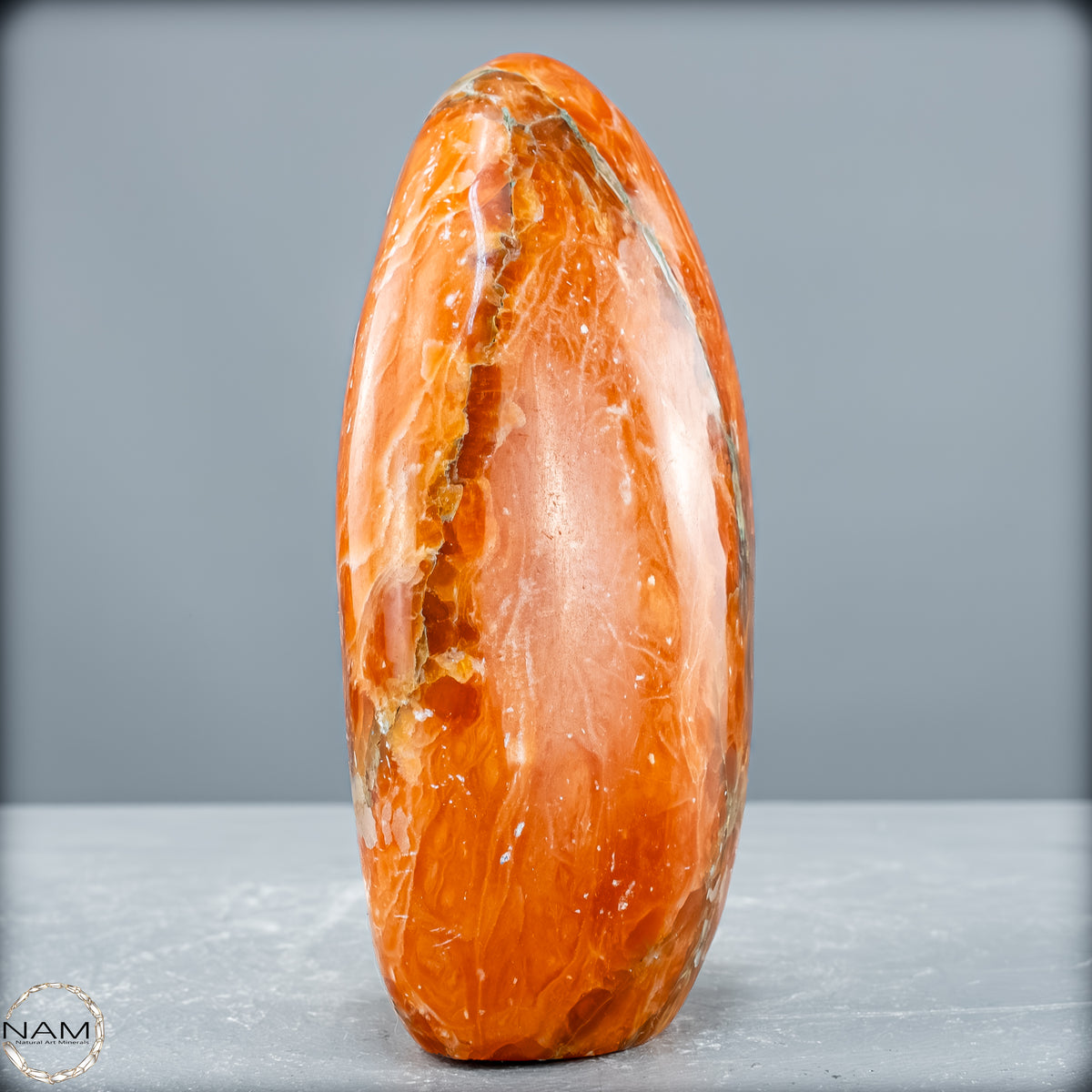 Natürliche Orangencalcit Kristall-Freiform - 828,67 g