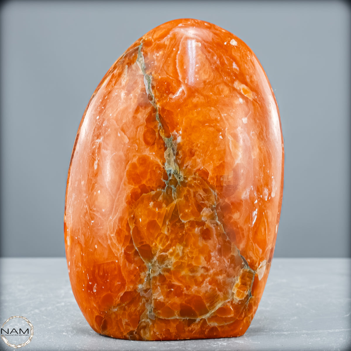 Natürliche Orangencalcit Kristall-Freiform - 828,67 g