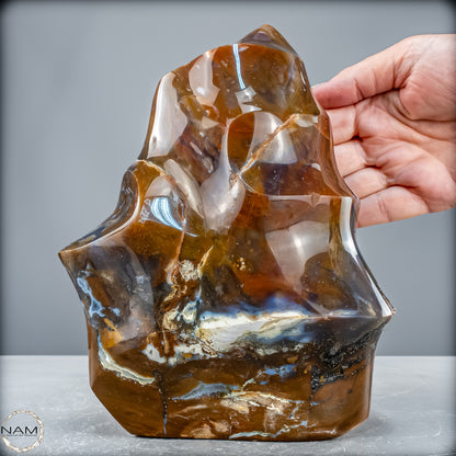 Sehr Große Natürliche Achat-Jaspis und Quarz Kristall-Flamme - 3595,48 g