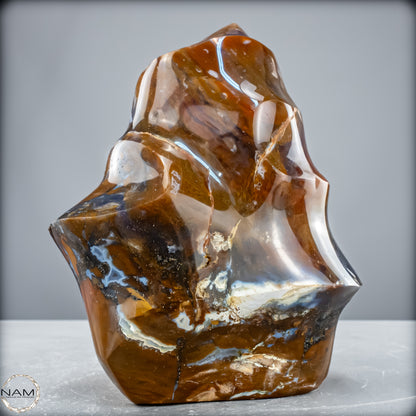 Sehr Große Natürliche Achat-Jaspis und Quarz Kristall-Flamme - 3595,48 g