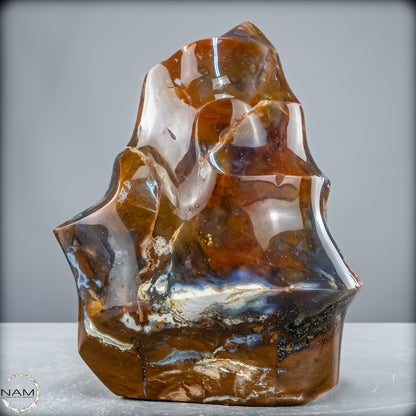 Sehr Große Natürliche Achat-Jaspis und Quarz Kristall-Flamme - 3595,48 g