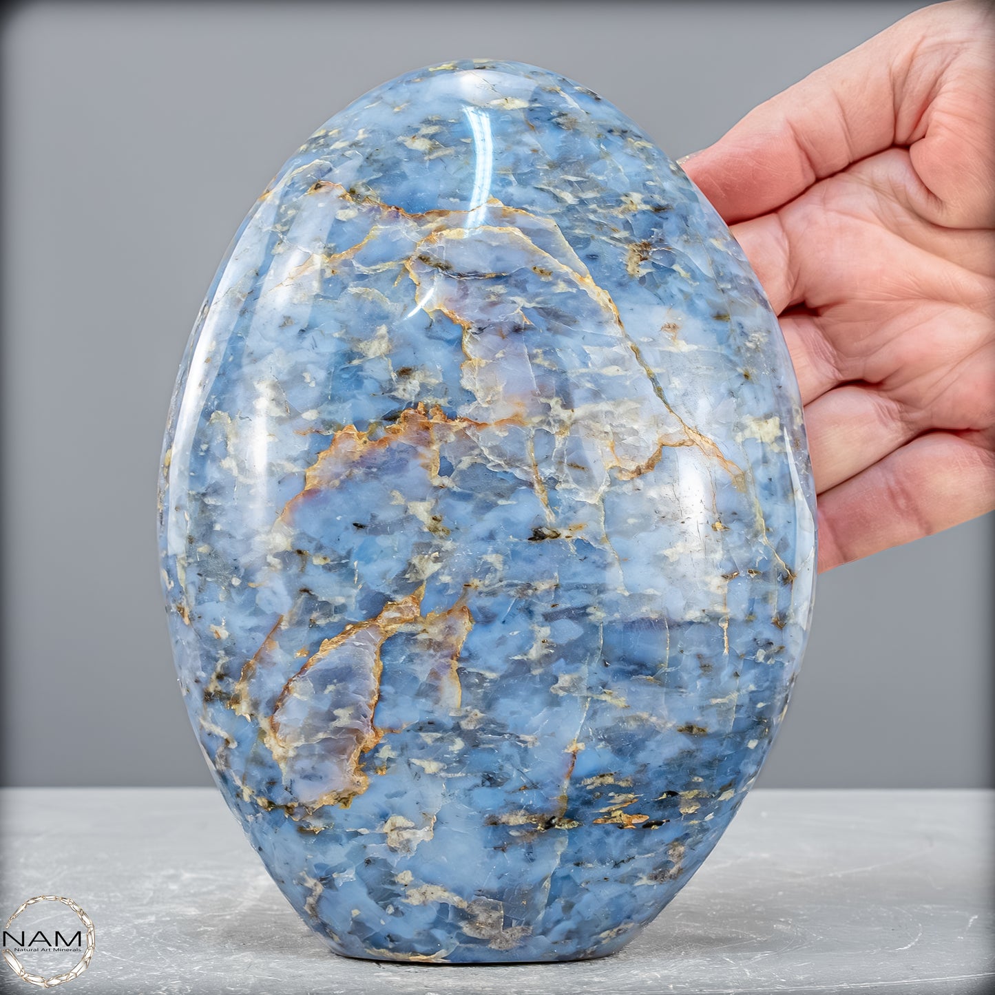 Natürliche Blaue Quarz Freiform aus Brasilien - 1924,67 g