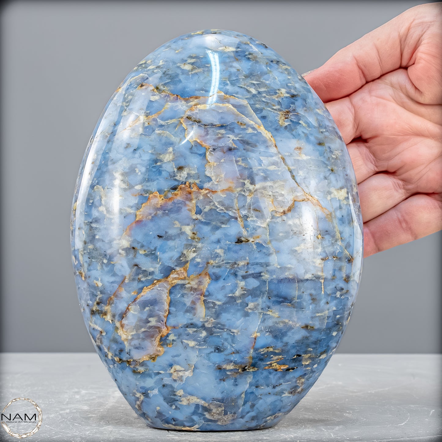 Natürliche Blaue Quarz Freiform aus Brasilien - 1924,67 g