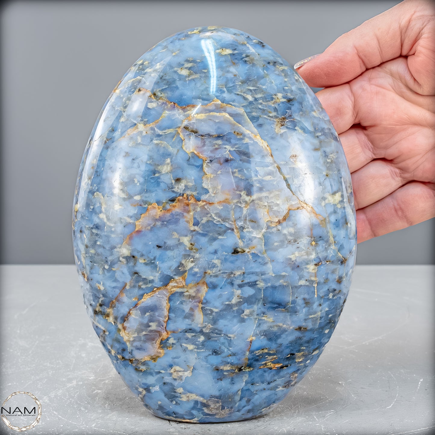 Natürliche Blaue Quarz Freiform aus Brasilien - 1924,67 g