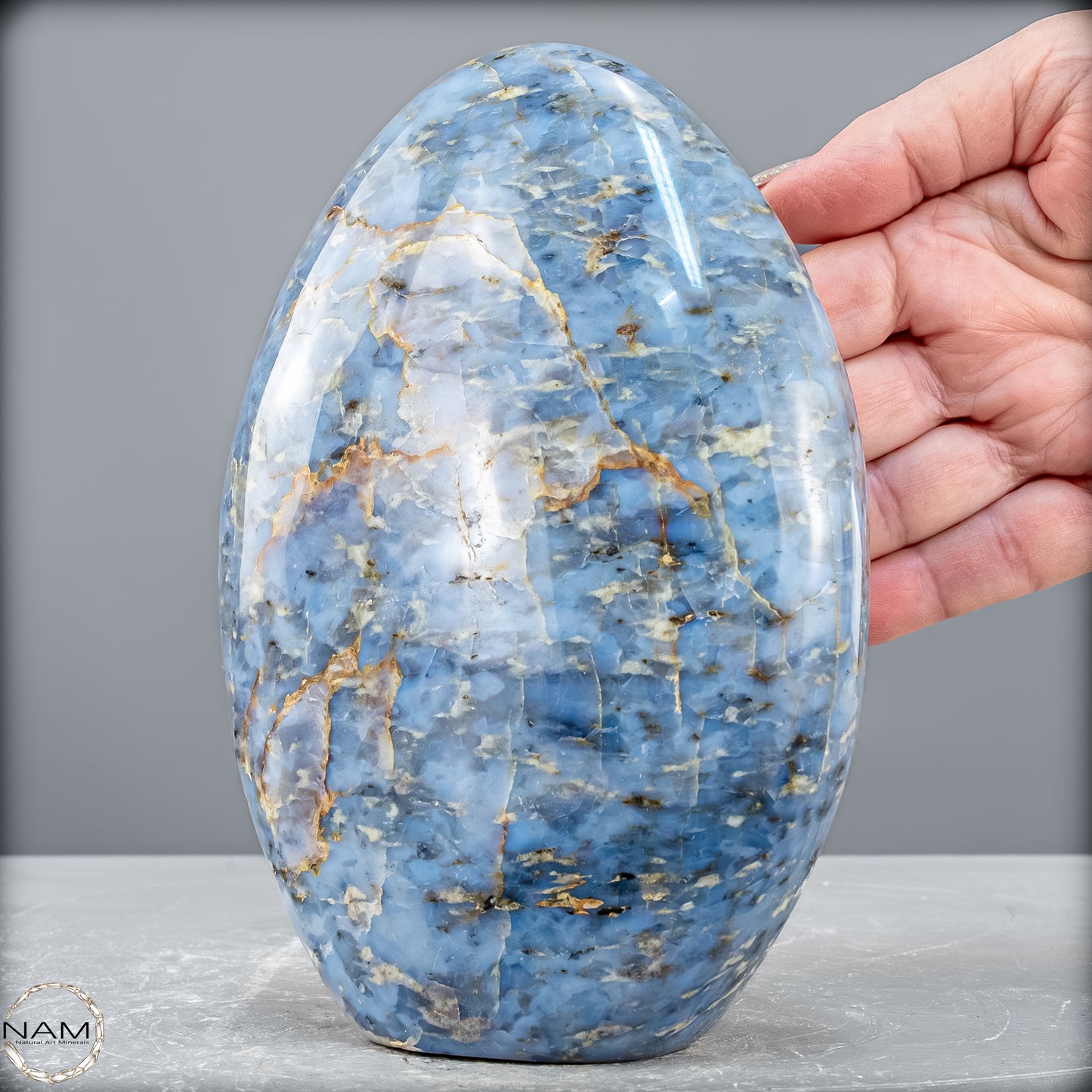 Natürliche Blaue Quarz Freiform aus Brasilien - 1924,67 g